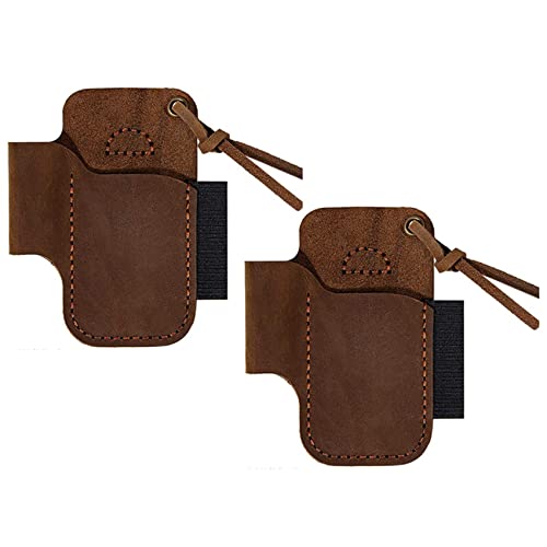 KEALLANS 2X Hand Gemachte LEDer Scheide Messer Lampen Halter EDC Werkzeug von KEALLANS