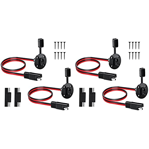 KEALLANS 2X SAE Power Steckdose Seiten Wand Anschluss 10AWG Solar Panel Unterputz Anschluss Stecker Kabel für Solar Generator Batterie Ladegerät von KEALLANS