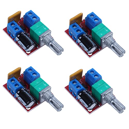 KEALLANS 4 x Mini DC Motor PWM Speed Controller 3 V 6 V 12 V 24 V 35 V DC 90 W 5 A DC Motor Speed Control Switch LED Dimmer KEALLANS 4 x Mini DC Motor PWM Speed Controller 3 V 6 V 12 V 24 V 35 V DC 90 W 5 A DC Motor Speed Control Switch LED Dimmer von KEALLANS