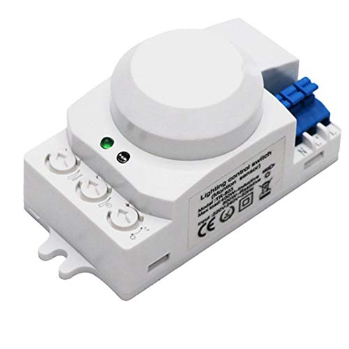 KEALLANS 5,8 GHz HF System LED Mikrowelle, Bewegungssensor 360 Grad, Bewegungsmelder, Weiß von KEALLANS