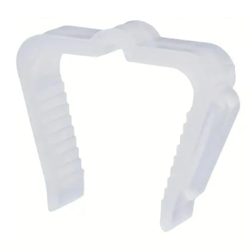 KEALLANS 50 Stück Weihnachtslicht-Hakenhalter 1 5/8 Dachanschlussklammern Wetterfeste Klammern Kunststoffklammern für Den Außenbereich Ferienlichtklammern von KEALLANS