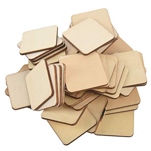 KEALLANS 50 quadratische dekorative Holzscheiben von KEALLANS