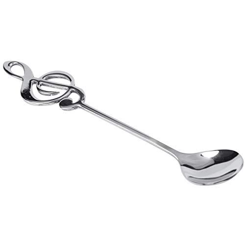 KEALLANS 8 Stück süße Musik-Themen, Tee, Rührlöffel, Kaffeelöffel, Edelstahl, kleine Eiscreme, Dessert, Scoop Flatware von KEALLANS