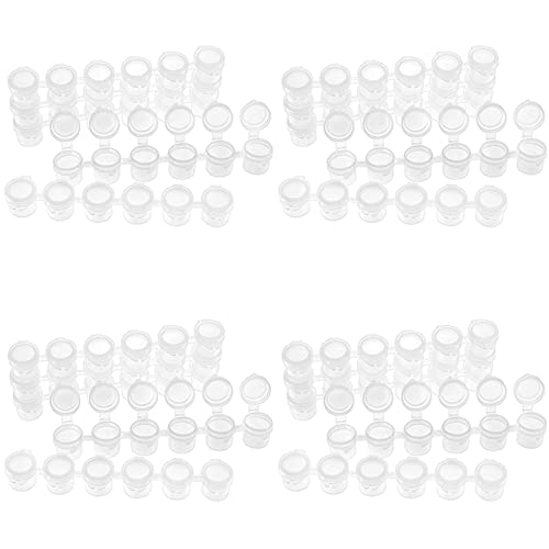 KEALLANS 80 Streifen 480 Töpfe 5 ml 6 Tassen Mini Farbtopf leer Pod Streifen Farbbehälter aus Kunststoff von KEALLANS