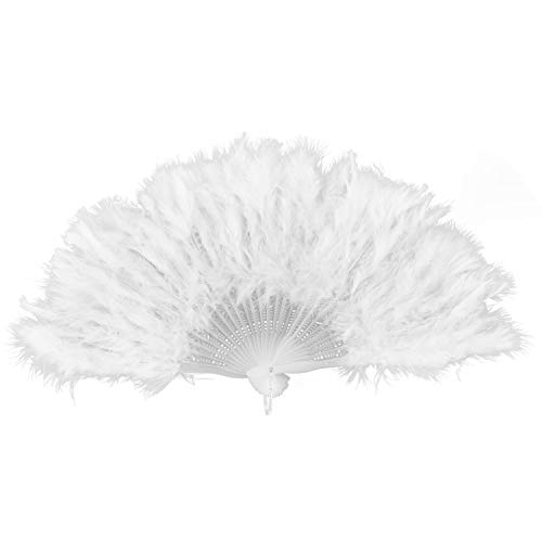 KEALLANS Damen Federfaecher 1920er Burlesque Kostuem Zubehoer - von KEALLANS