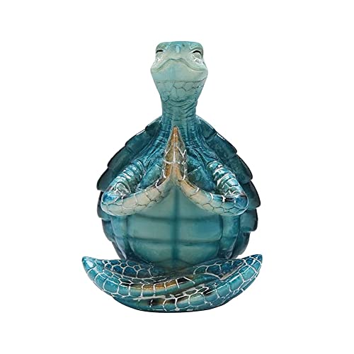 KEALLANS SchildkröTe-Meditations-Yoga-SchildkröTe-Yoga-SchildkröTe-Figur für Spirituelle Gartenzimmer-Dekoration (A) von KEALLANS