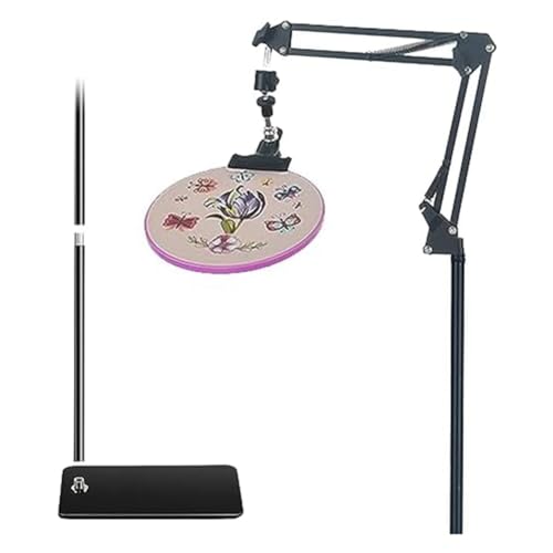 KEALLANS Stickrahmenhalter Lap-Ständer Embroidery Holder Stand Metall Schwarz für Stickrahmen von KEALLANS