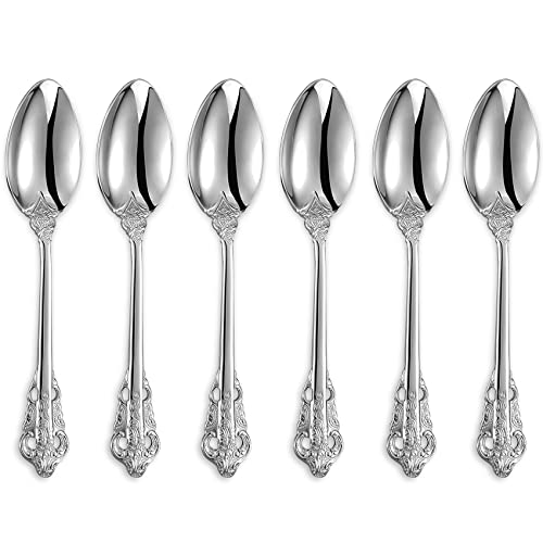 KEAWELL Luxuriöses 13 cm Espressolöffel-Set, 6-teilig, Mini-Kaffeelöffel, Edelstahl 18/10, ideal zum Rühren von Kaffee, Desserts von KEAWELL