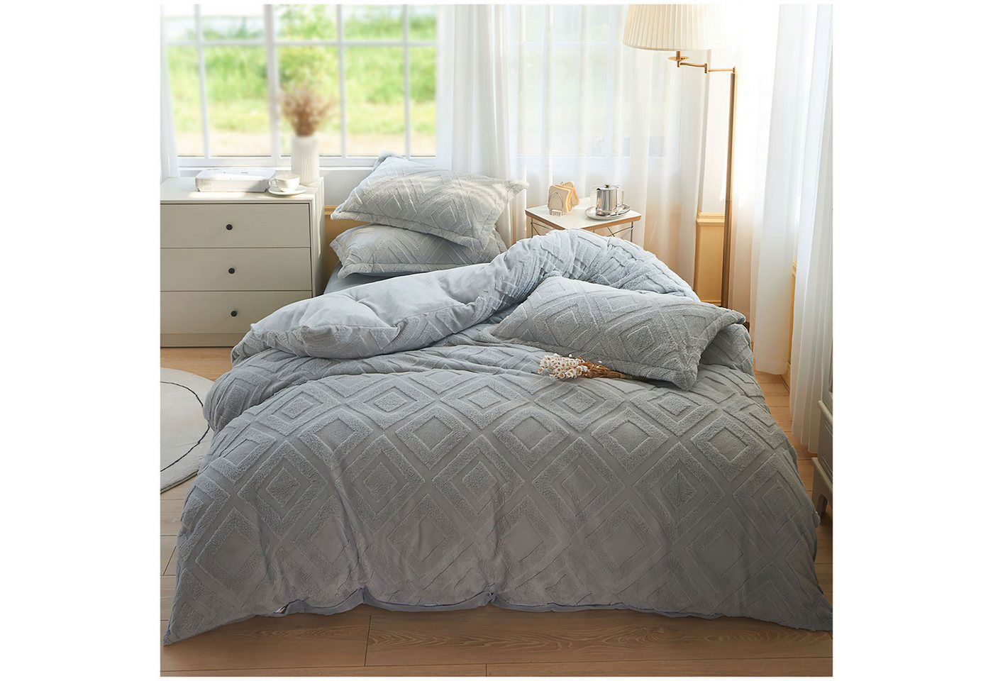 KEAYOO Bettwäsche TF, Polyester, 2 teilig, Flauschig warmes Teddy Plüsch warm für Winter KEAYOO Bettwäsche TF, Polyester, 2 teilig, Flauschig warmes Teddy Plüsch warm für Winter von KEAYOO