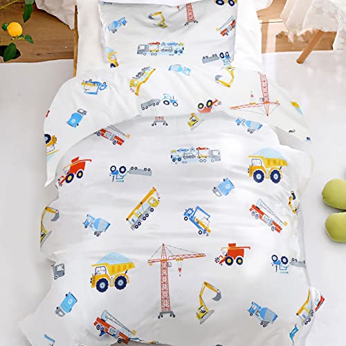 Kinderbettwäsche 100x135 Baumwolle Bettwäsche für Baby Kinder Mädchen Junge mit Reißverschluss (Bunt, 100x135cm+40x60cm 2teilig) von KEAYOO