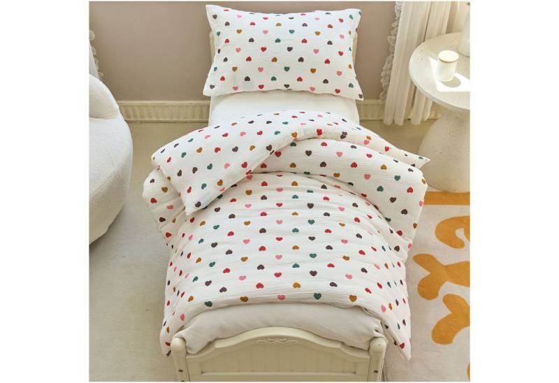 KEAYOO Kinderbettwäsche Muslin Bettwäsche Baumwolle Double Gauze, 2 teilig, Double Gauze Bettwäsche mit Elefantenmotiven für Kinder KEAYOO Kinderbettwäsche Muslin Bettwäsche Baumwolle Double Gauze, 2 teilig, Double Gauze Bettwäsche mit Elefantenmotiven für Kinder von KEAYOO