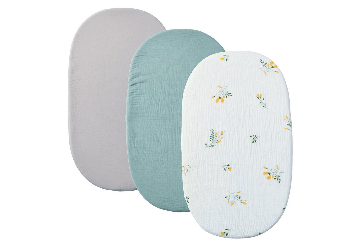 KEAYOO Spannbettlaken CL, (2 Stück), Spannbetttuch Musselin Weiche für Neugeborene und Kleinkinder von KEAYOO