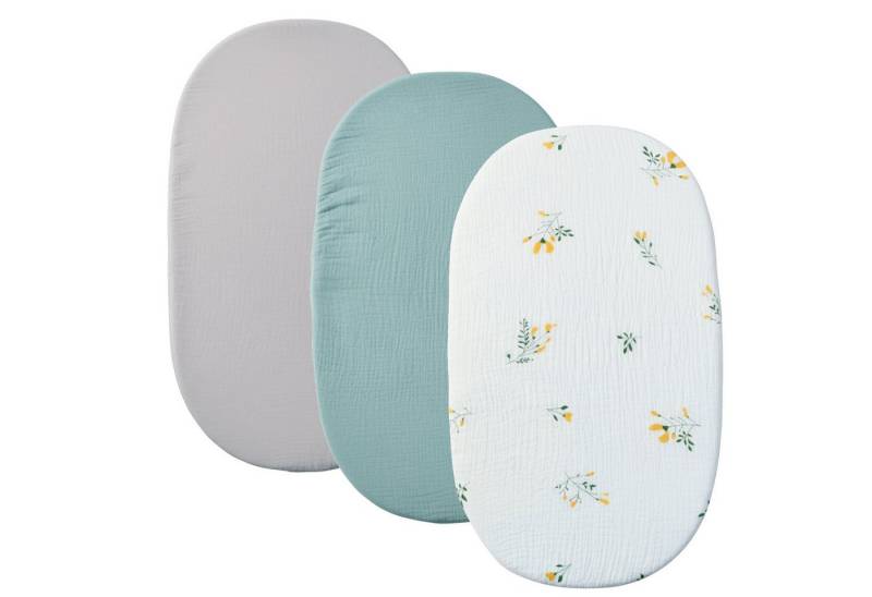 KEAYOO Spannbettlaken CL, (2 Stück), Spannbetttuch Musselin Weiche für Neugeborene und Kleinkinder von KEAYOO