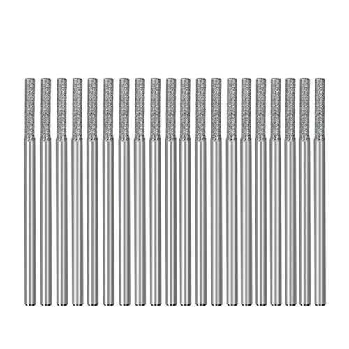 2,35mm Schaft Diamant Schleifen Nadel Gravur Carving Polieren Dreh Werkzeug Set for Hartmetall Grate Werkzeuge Hand Werkzeuge(20pcs 2.0) von KEBLIN