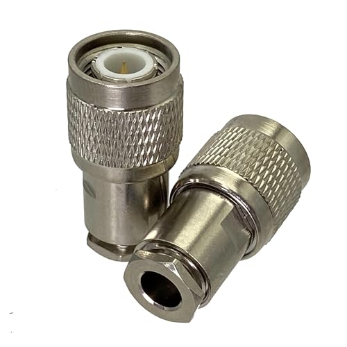 2 Stücke Stecker TNC Stecker Klemme RG58 RG142 LMR195 RG400 Kabel RF Adapter Koaxial 50 Ohm von KEBLIN