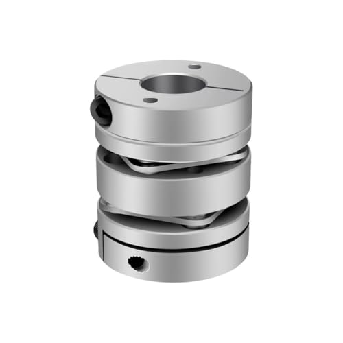 Aluminiumlegierung D34L45 Doppelmembrankupplung Elastischer Stecker D34mm L45mm Kugelumlaufspindel Schritt Servomotor Encoder Computer(14X14) von KEBLIN