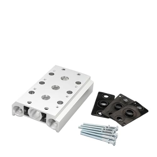 100M 200M 300M 400M Verteiler Geeignet for pneumatisches Magnetventil 4V110 4V210 4V310 4V410 Auspuffplattenbasis mit Dichtungsschraube(11F,300M) von KEBTOKMRW