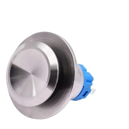 19mm Stainless Steel Latching Momentary Switch 3 Pin Smart Toilet Automatic Flush Push Button Reset Self-locking Kick Switch(Latching) von KEBTOKMRW