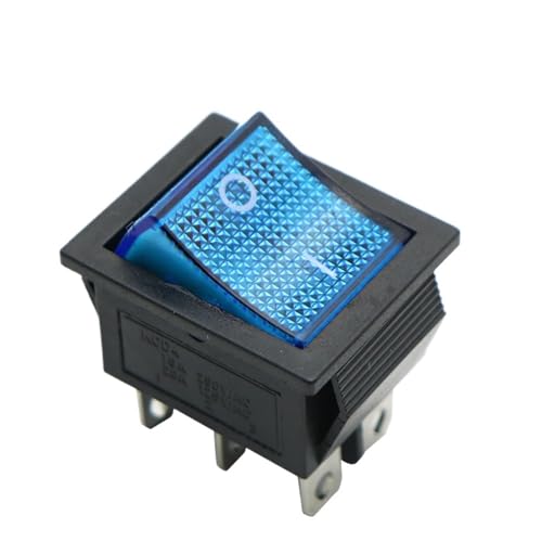 2 Position KCD4 Rocker Switch ON-OFF 4 Pins /6 Pins Electrical equipment With Light Power Switch Switch cap 16A 250VAC/ 20A 125V(Blue,4 Pins) von KEBTOKMRW