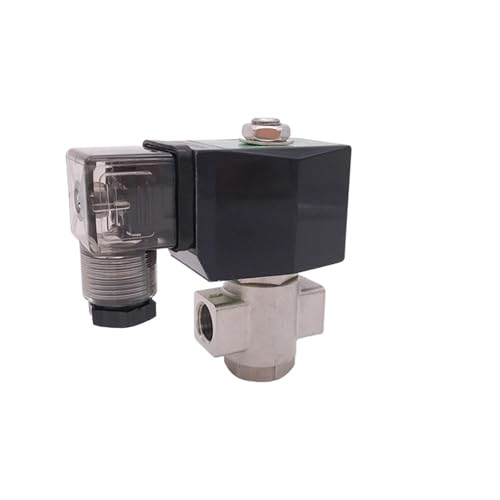 2 way stainless steel water normally open solenoid valve ss 1/8" AC 220V Orifice 2.5mm zero-pressure start valve 0-16bar(DC24V_EPDM) von KEBTOKMRW