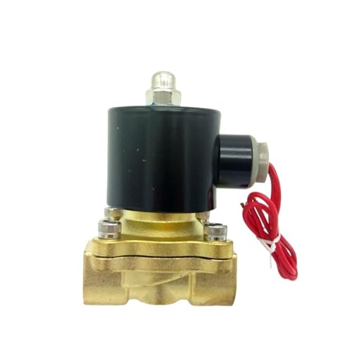 2W 025 1/8 1/4 3/8 1/2 3/4 Two Way Solenoid Brass Valve Normally Closed for Water Oil Air Diesel-Gas Fuels(2W200 20 G3-4,AC110V_CLOSED) von KEBTOKMRW