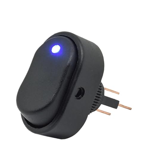 5/10pcs ASW-20D Auto Car Boat Rocker Switch ON OFF 12VDC 30A with Dot LED Illuminated Red Green Blue Yellow Button T85 Switch(Yellow LED,5pcs) von KEBTOKMRW