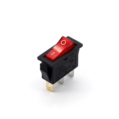 【5-1PCS】KCD3,Rocker Switch,ON-OFF,Copper Point,3 Pin,Electrical Equipment With Light Power Switch,16A 250VAC/ 20A 125VAC,Button(Red light) von KEBTOKMRW