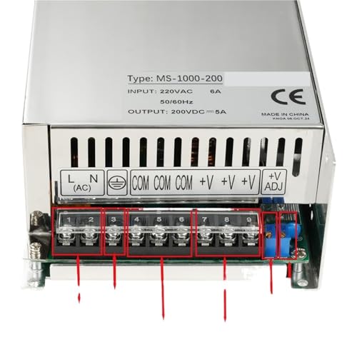 Adjustable 500W 600W 1000W 1500W Power Supply 0-12V 15V 24V 36V 48V 60V 72V 85V 90V 110V 150V 200V 110/220V Ac To Dc Smps(0-60VDC_600) von KEBTOKMRW
