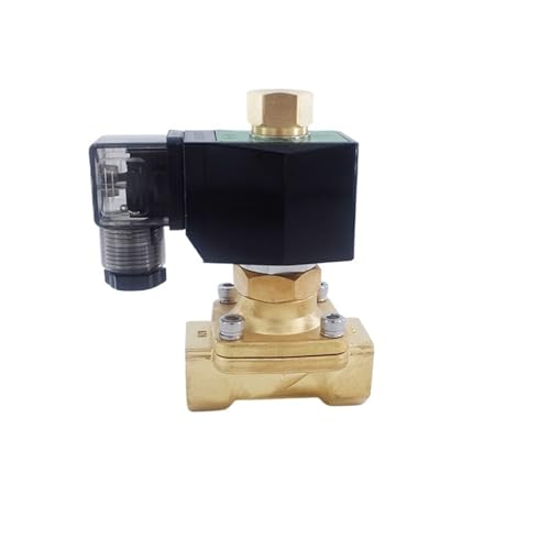 GOGO 2 way brass water Normally open solenoid valve 220V AC 3/8 inch Orifice 10mm zero pressure start with plug type(AC110V) von KEBTOKMRW
