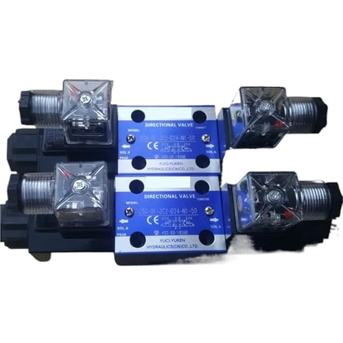Magnetventil hydraulisches Magnetwegeventil DSG-01-3C2-D24/A240-50 Yuci Oil Research(Royal Blue) von KEBTOKMRW