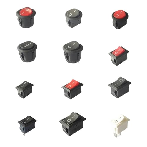SPST KCD1 2PIN 3PIN On/Off Round/Square Plastic Rocker Switch DC AC 6A/250V Car Dash Dashboard DIY Toys Parts Dropshipping(S115) von KEBTOKMRW