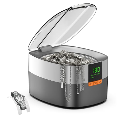 Ultraschallreinigungsgerät Ultraschallreiniger Ultraschallgerät KECOOLKE 750ml Sonic Cleaner mit digitalem Timer für Brillen, Ringe, Münzen, Fingerringe, Geld von KECOOLKE