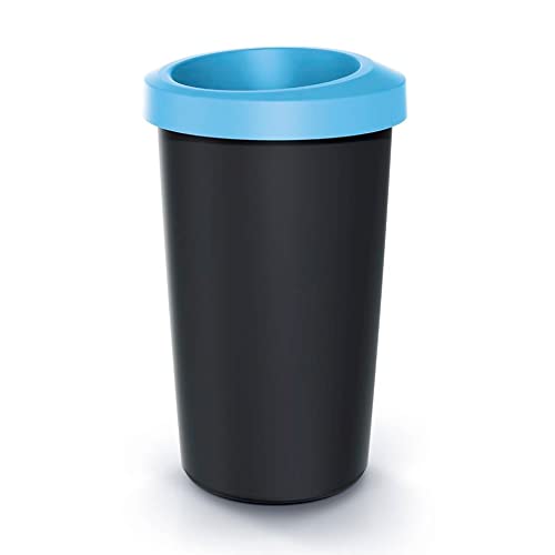 Recyclingeimer 25l keden aus Kunststoff mit praktischem, blauem Öffnungsdeckel. von KEDEN
