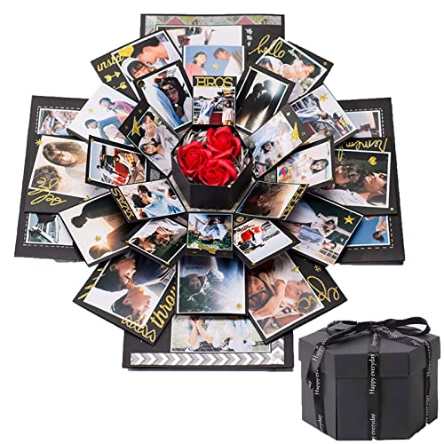 KEELYY Überraschungs Box DIY handgemachte Foto Explosion Geschenk box Liebe Speicher Scrapbooking Surprise Box Geschenkbox für Weihnachten Muttertag Geburtstag Jubiläum Valentinstag Hochzeitsgeschenk von KEELYY