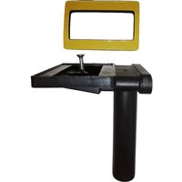 Berlauf 90° für Spülen mit Überlauf in Ablagefläche neben dem Becken - rechteckig flach - 50 mm x 80 mm - Keenberk von KEENBERK