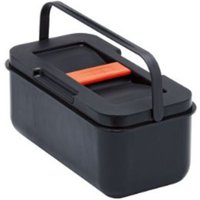 Mülleimer rechteckig flach - Spüleneinsatz, tragbarer Abfalleinsatz, kleiner Abfallsammler Tischmülleimer mit Henkel und Deckel - Ersatz für Franke Mülleimer rechteckig flach - Spüleneinsatz, tragbarer Abfalleinsatz, kleiner Abfallsammler Tischmülleimer mit Henkel und Deckel - Ersatz für Franke von KEENBERK