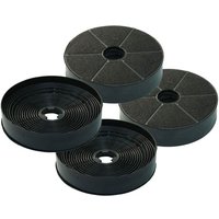 Keenberk - Sparset 4 Kohlefilter passend für Abzugshauben von Lenoxx K450 und K650 von KEENBERK