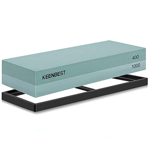 Schleifstein Messer 400 1000 Wetzstein Messer Schleifstein Set Abziehstein Wetzstein für Messer Messerschärfer Whetstone Sharpening Stone Messerschleifsteine Schleifstein von KEENBEST