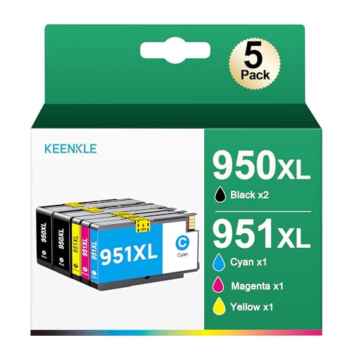 KEENKLE 950XL 951XL Tintenpatronen kompatibel für HP Officejet Pro 8610 8620 8600 8600 Plus 8100 8630 8640 8660 8615 8625 251dw 271dw Drucker von KEENKLE