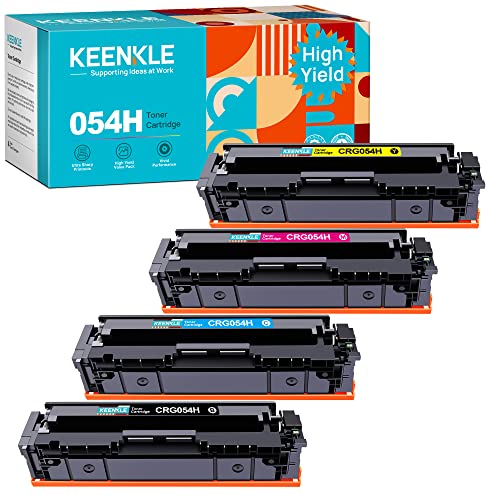 KEENKLE 054 Toner 054H Kompatibel für Canon 054 Toner 054H Toner für Druckerpatrone Canon MF643Cdw MF645Cx LBP623Cdw MF641Cw LBP621Cw LBP622Cdw MF644Cdw (‎‎‎‎‎‎‎1 Schwarz, 1 Cyan, 1 Magenta, 1 Gelb) von KEENKLE