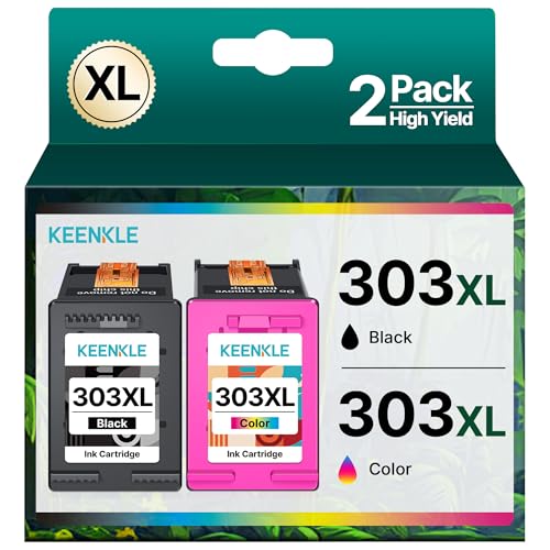 KEENKLE 303 XL 303XL Kompatible für HP 303 Druckerpatronen Multipack für HP Envy Inspire 7900e Series 303 für HP Envy 7830 Druckerpatronen 6230 6232 6234 6220 7130 7134 (2er-Pack) von KEENKLE