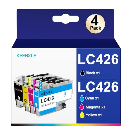KEENKLE LC426 Patronen Kompatibel für Druckerpatronen Brother LC426 LC426XL LC-426XL LC-426XLVAL LC426XLVAL Multipack für Brother MFC-J4340DW MFC-J4540DW MFC-J4540DWXL (4er-Pack) von KEENKLE