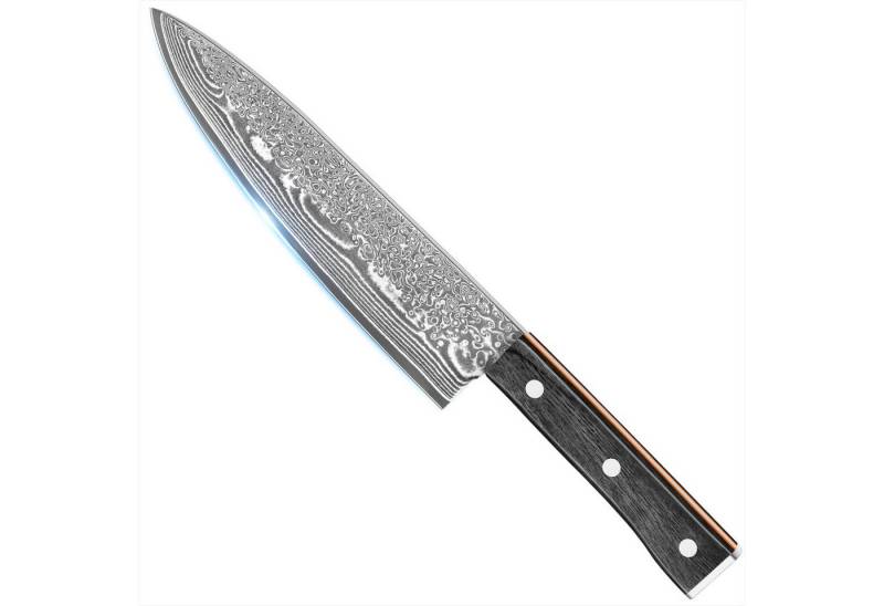 KEENZO Damastmesser Damast Chefmesser, 67 Schicht VG10 Damaszener Stahl Küchenmesser, damaststahl, Holzgriff KEENZO Damastmesser Damast Chefmesser, 67 Schicht VG10 Damaszener Stahl Küchenmesser, damaststahl, Holzgriff von KEENZO