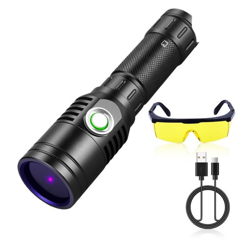 KEENZO LED Taschenlampe 365nm UV-Taschenlampe, Mini-Handgefilterte LED-Taschenlampe, 2 Modi (1-St) von KEENZO