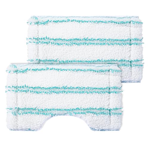 2er Ersatzbezug Bath Cleaner für Leifheit Badwischer Bath Cleaner Micro Duo Telescope, Fliesenwischer ideal für Armaturen, Moppbezug aus Mikrofaser mit Spezialborsten, Bodenwischer Ersatzbezug von KEEPOW