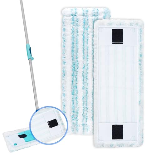 KEEPOW 2 Wischbezüge für Leifheit Clean Twist M Ergo Micro Duo, Ersatzbezug für Bodenwischer mit 2-Faser-System, Kompatibel mit Leifheit Bodenwischern, Für alle glatten Böden KEEPOW 2 Wischbezüge für Leifheit Clean Twist M Ergo Micro Duo, Ersatzbezug für Bodenwischer mit 2-Faser-System, Kompatibel mit Leifheit Bodenwischern, Für alle glatten Böden von KEEPOW