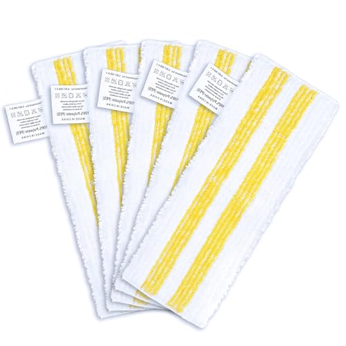 KEEPOW 5-er Set Mikrofaser-Tuchset Kompatibel für Kärcher Dampfreiniger Universal Bodentuchset EasyFix SC 2, SC 3, SC 4, SC 5 Bodendüse，neuer Stil von KEEPOW