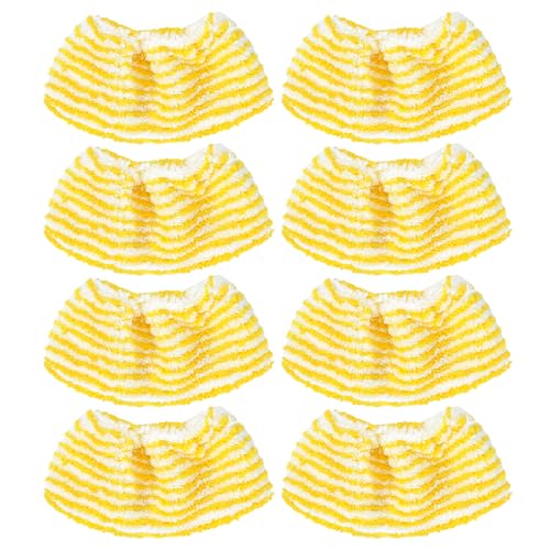 KEEPOW 8pc Dampfreiniger Mikrofaser Ersatztücher Set, für Kärcher Dampfreiniger Zubehör EasyFix SC 2, SC 3, SC 4, SC 5,Ersatzbezug Tücher für Handdampfreiniger von KEEPOW