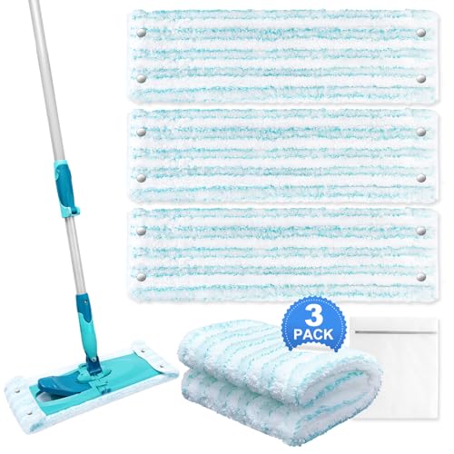 3er Bodenwischer Ersatzbezug für Leifheit Twist/ Combi XL Micro Duo , Mikrofaser Wischbezug für alle Bodenarten, ideal für Fliesen und Laminat 3er Bodenwischer Ersatzbezug für Leifheit Twist/ Combi XL Micro Duo , Mikrofaser Wischbezug für alle Bodenarten, ideal für Fliesen und Laminat von KEEPOW