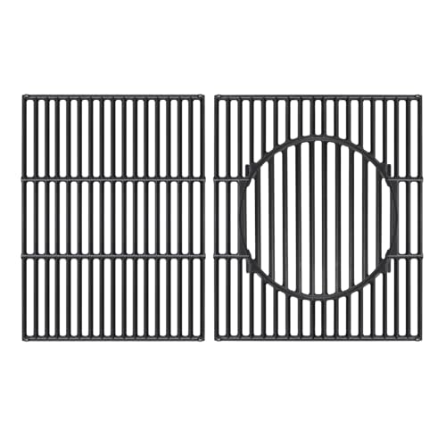 KEESHA BBQ Gourmet System Grillrost Ersatz für Weber Genesis II 400 und Genesis II LX 400 Series Gasgrills, Gusseisen Gitterrost perfekt für Weber Genesis II S/E-410 440 Series Grills von KEESHA